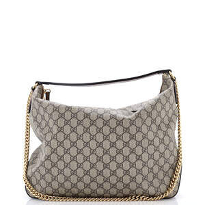 Gucci Chain Hobo Gg Coated Canvas Large #238807G15B